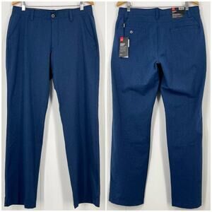 Under Amour Match Play Vented Golf Pant Straight Size 36x32 (actual 34x31) Blue